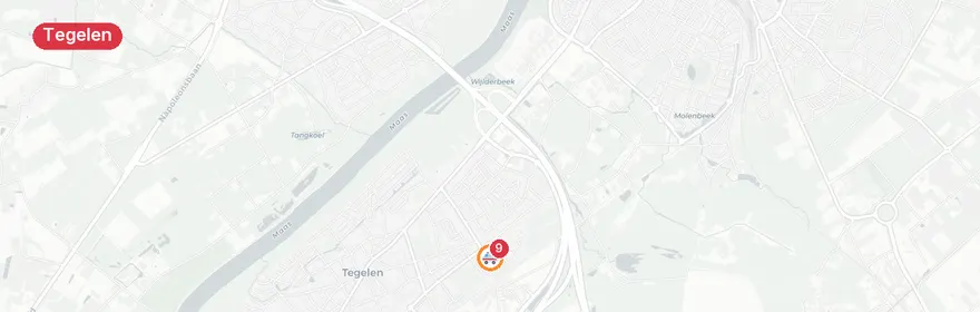 Kaart van Reanimatie Mauritsstraat Tegelen, traumahelikopter opgero...