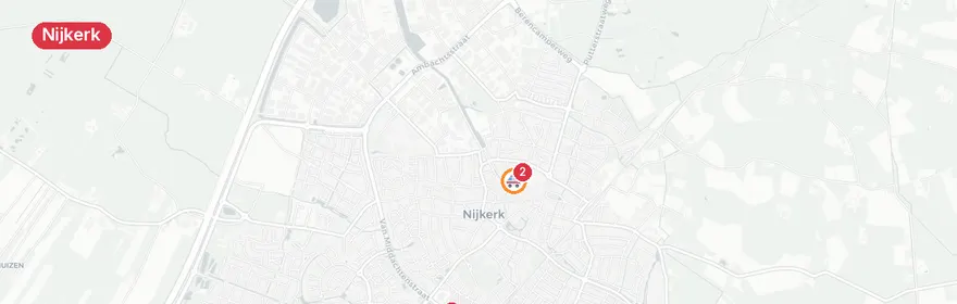 Kaart van Reanimatie Bagijnenstraat Nijkerk