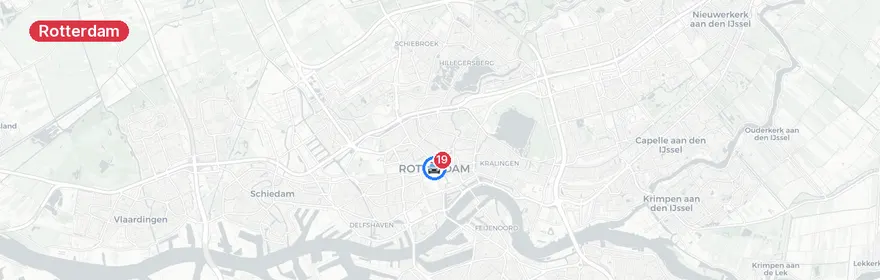 Kaart van Zwaar verkeersongeval A16 Rotterdam met meerdere gewonden