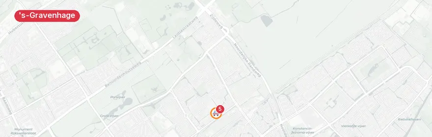 Kaart van Medisch noodgeval Hongarenburg, 's-Gravenhage