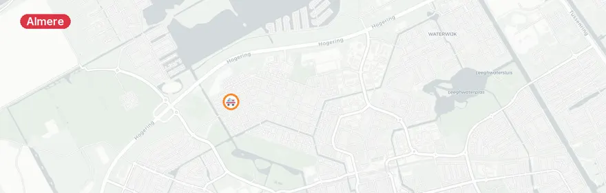 Kaart van Medische noodsituatie Gipskruidweg, Almere