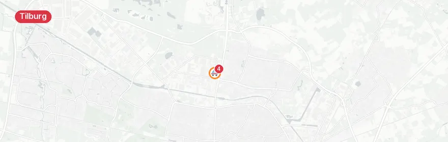 Kaart van Ongeval met letsel Sint Ceciliastraat Tilburg