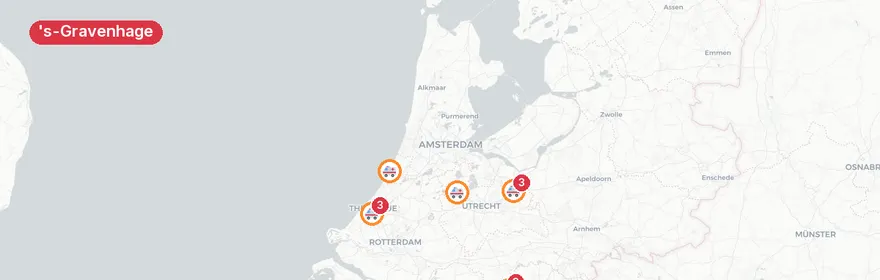 Kaart van Meerdere medische incidenten 's-Gravenhage