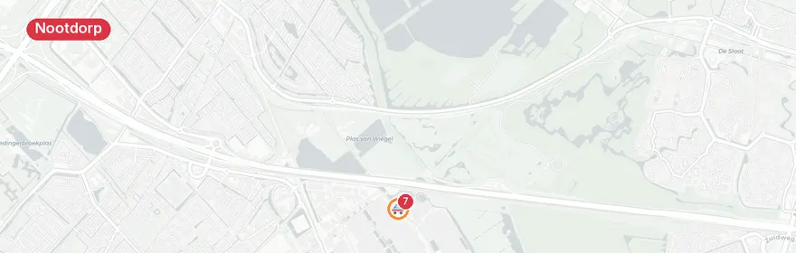 Kaart van Reanimatie Langelandseweg Nootdorp, traumahelikopter ingezet
