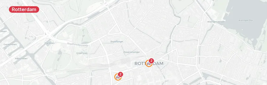Kaart van Reanimatie Coolsestraat Rotterdam