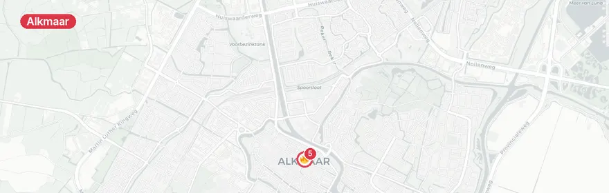 Kaart van Persoon te water Waagplein Alkmaar