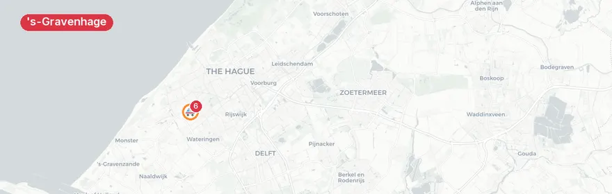 Kaart van Medische noodsituatie Marterrade, 's-Gravenhage