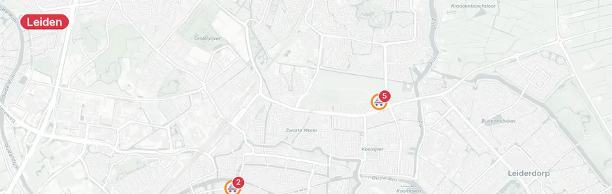 Kaart van Ernstig incident Stuyvesanthof, Leiden