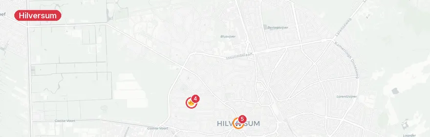 Kaart van Middelbrand zorgcentrum De Stolpe Hilversum
