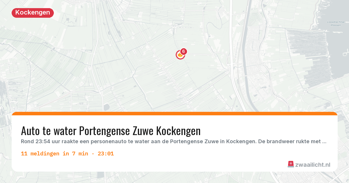 Kaart van de activiteitspiek bij Kockengen