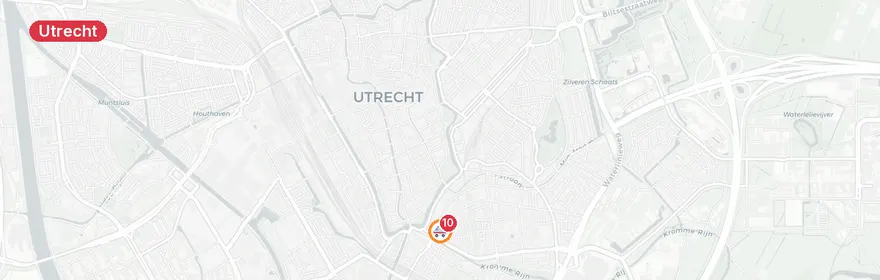 Kaart van Motorongeluk A12 Utrecht met gewonde