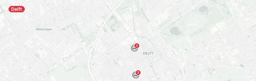 Kaart van Verkeersongeval Ruys de Beerenbrouckstraat Delft