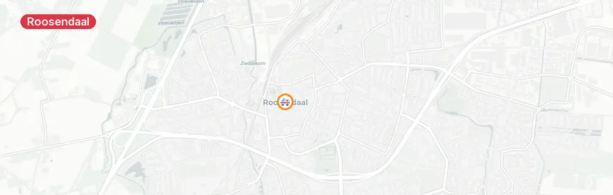 Kaart van Woningbrand Gezellelaan Roosendaal, één dode