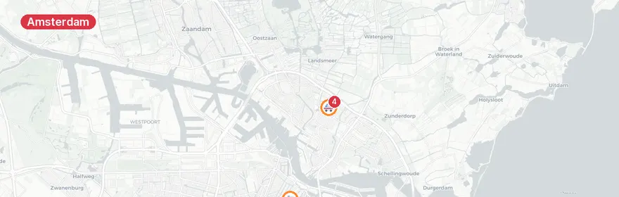 Kaart van Persoon te water Nieuwe Herengracht Amsterdam