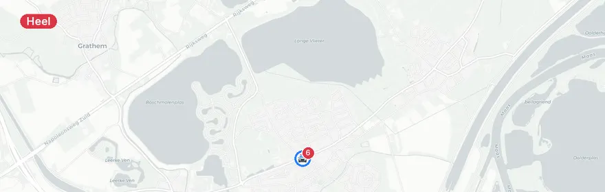 Kaart van Aanrijding met letsel op N273 Heel, traumahelikopter geal...