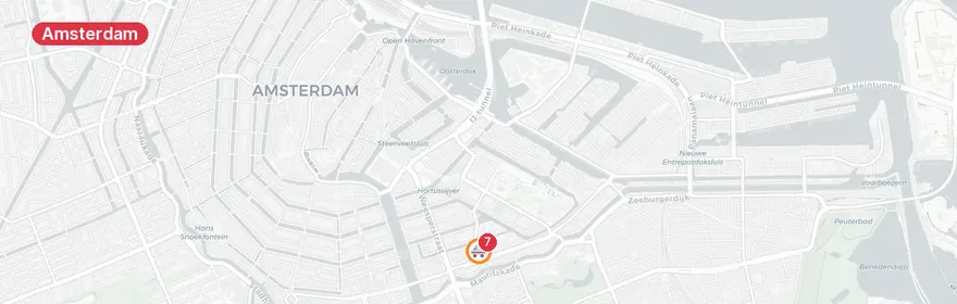 Kaart van Reanimatie Roetersstraat Amsterdam