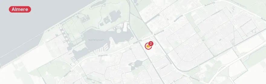 Kaart van Reanimatie Competitieweg Almere