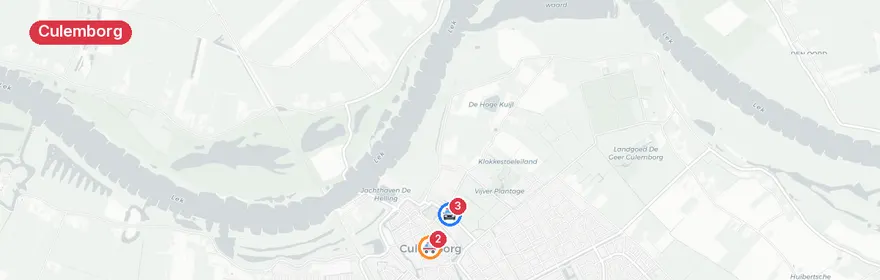 Kaart van Persoon te water Elisabethdreef Culemborg