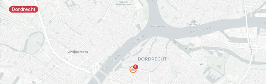Kaart van Meerdere A1-meldingen Spuiboulevard, Dordrecht