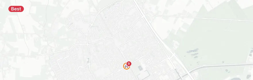 Kaart van Motorrijder (29) overleden bij ongeluk op A2 bij Best