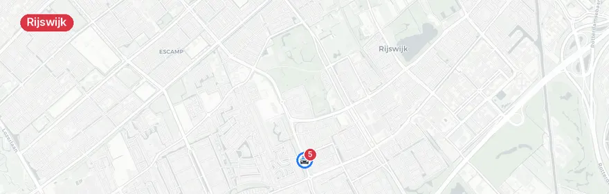 Kaart van Verkeersongeval Schaapweg Rijswijk, scooterrijder gewond