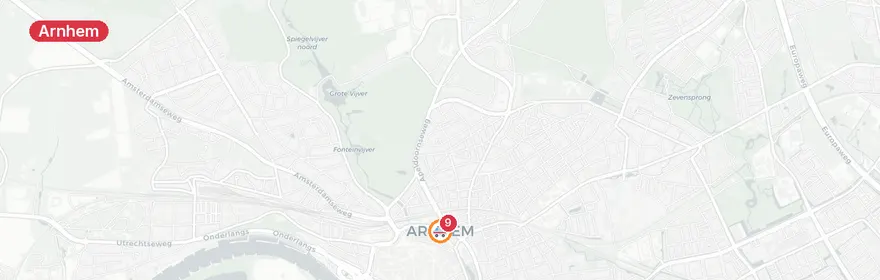 Kaart van Verkeersongeval A50, Arnhem