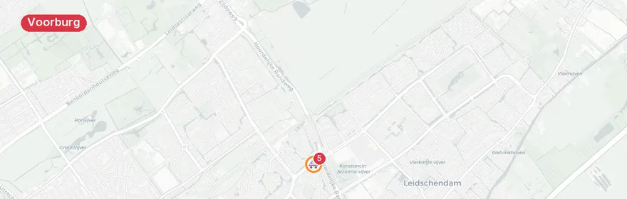 Kaart van Medische noodsituaties Donizetti, Voorburg