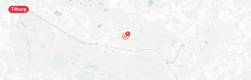 Kaart van Middelbrand Henriette Ronnerstraat Tilburg