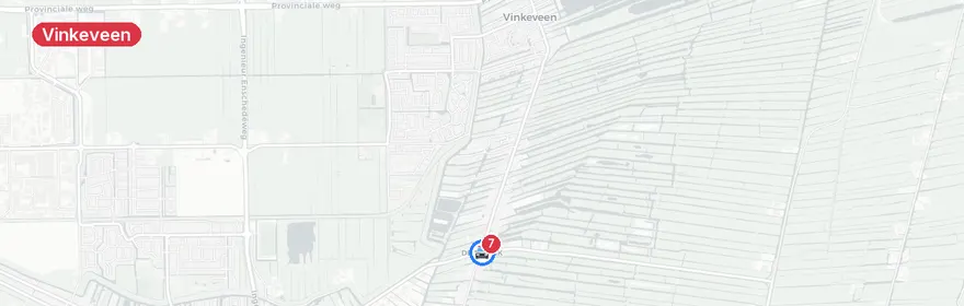 Kaart van Auto te water Demmerik Vinkeveen