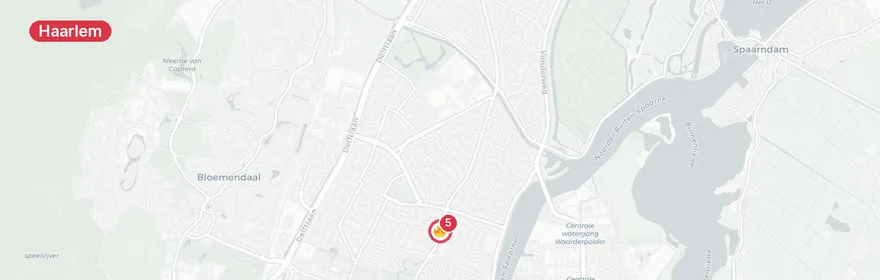 Kaart van Containerbrand Jan Gijzenkade Haarlem