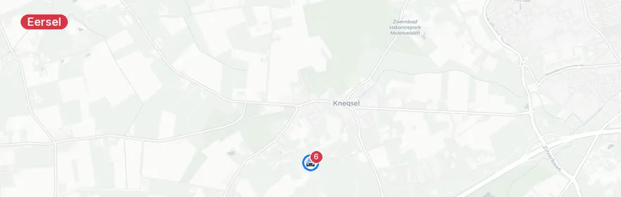 Kaart van Verkeersongeval met letsel op A67 Eersel