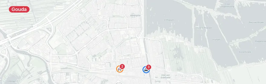 Kaart van Verkeersongeval met meervoudig letsel Graaf Florisweg Gouda