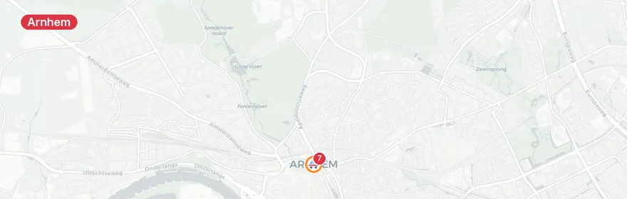 Kaart van Verkeersongeval met letsel op Nijmeegseweg Arnhem