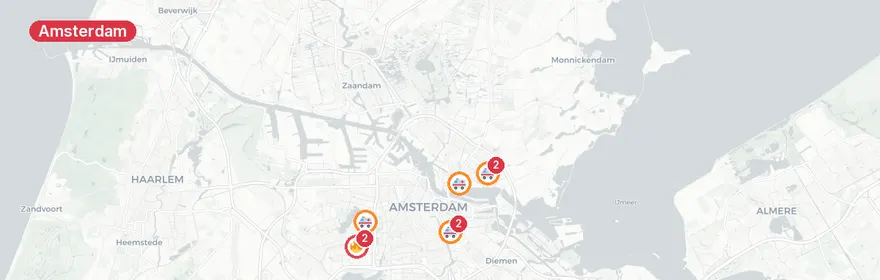 Kaart van Fietser overleden na botsing Plesmanlaan Amsterdam