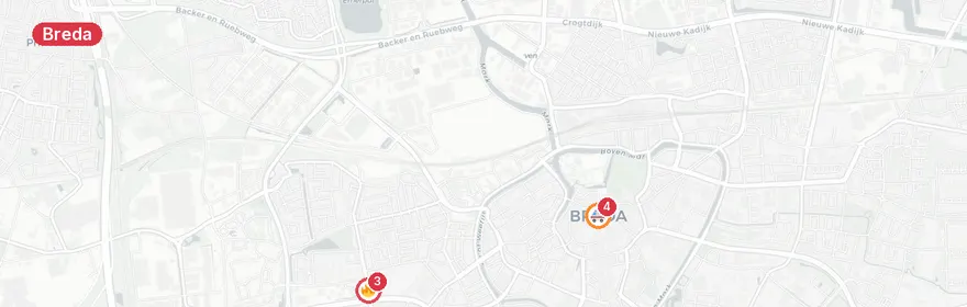 Kaart van Verkeersongeval met letsel op Tuinzigtlaan Breda