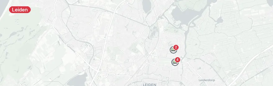 Kaart van Meerdere verkeersongevallen IJsselmeerlaan Leiden