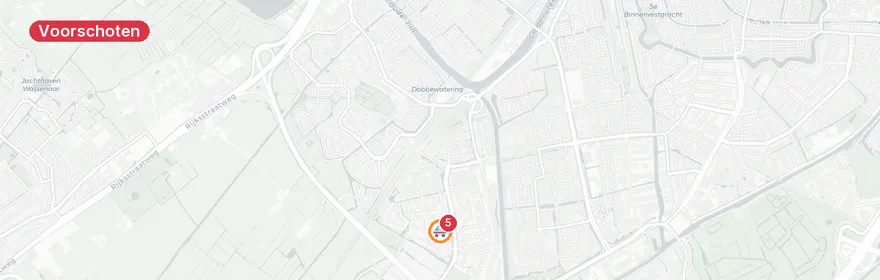 Kaart van Medisch incident Roosje Voserf, Voorschoten