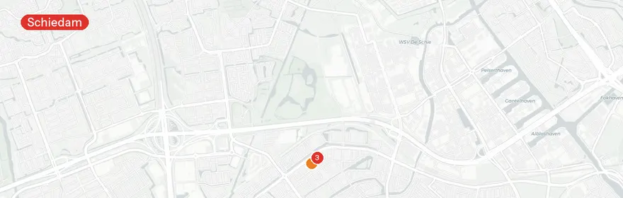 Kaart van Reanimatie Mackaystraat Schiedam