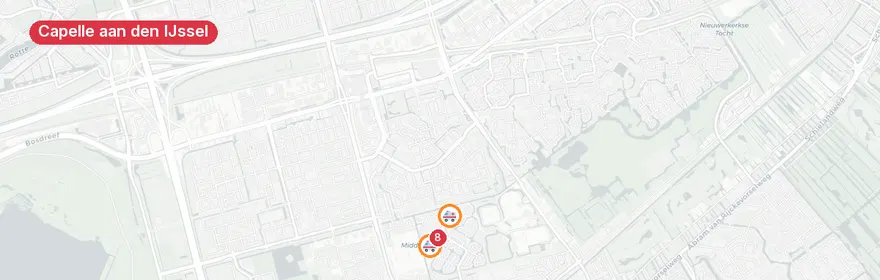 Kaart van Meerdere ambulances naar Prins Constantijnweg Capelle aan...