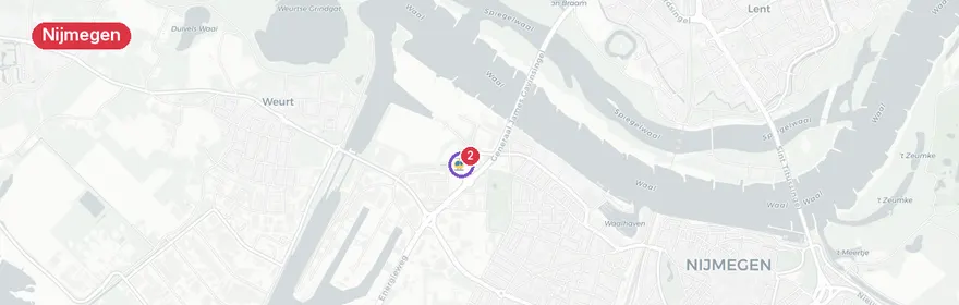 Kaart van Meerdere reanimaties Nijmegen