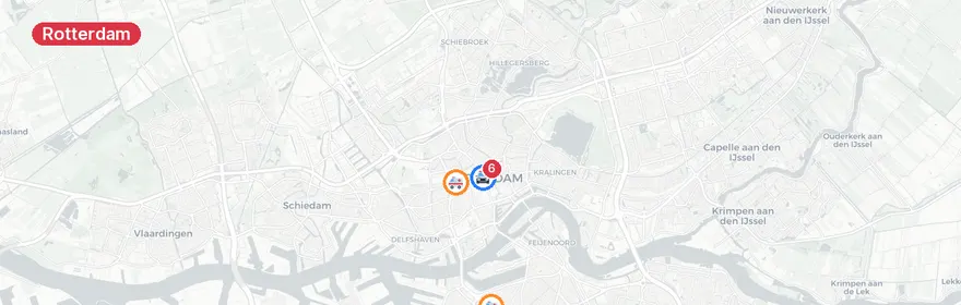 Kaart van Waterongeval Carnissesingel en verkeersongevallen op snel...