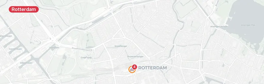 Kaart van Verkeersongeval met letsel Stationsplein Rotterdam