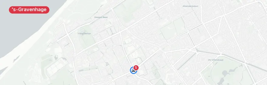 Kaart van Verkeersongeval Groen van Prinstererlaan, Den Haag