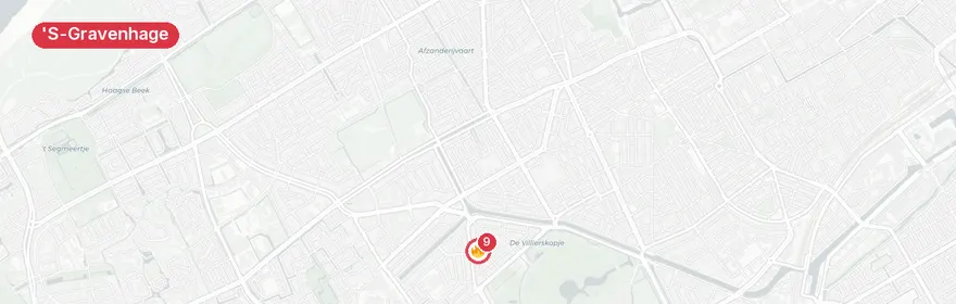 Kaart van Woningbrand Werkhovenstraat, 's-Gravenhage