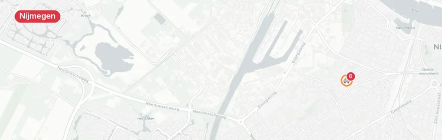 Kaart van Verkeersongeval Leuvensbroek Nijmegen