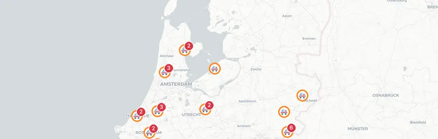 Kaart van Verkeersongeval Aalten met meerdere gewonden