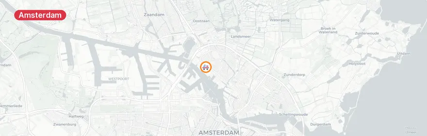 Kaart van Meerdere ambulance-inzetten Amsterdam