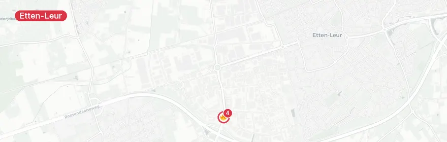 Kaart van Brand trappenfabriek Vermeulen Etten-Leur