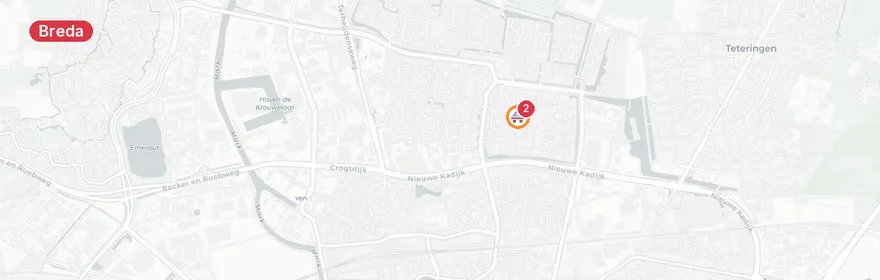 Kaart van Reanimatie Rombout Keldermansstraat Breda