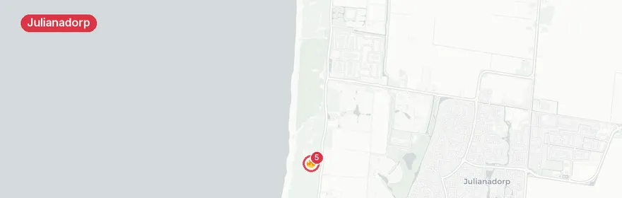Kaart van Persoon te water Noordduinpad Julianadorp